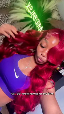 My fav 99j 🍒 wig from tuneful hair (30” for $119!) 🥰 @Tuneful Hair @Tuneful Hair US Shop  #fyp #tunefulhair #wiginfluencer #99jwig #prettygirl 