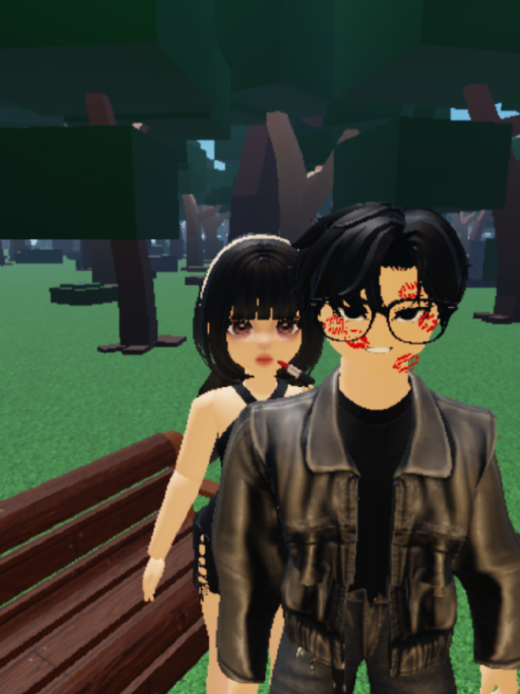 Join trend lipstick sama ava cowo buatan sendiri 🗿 map : pembuat avatar katalog #roblox #lipstick #fyp #jointrend  #tutorial 