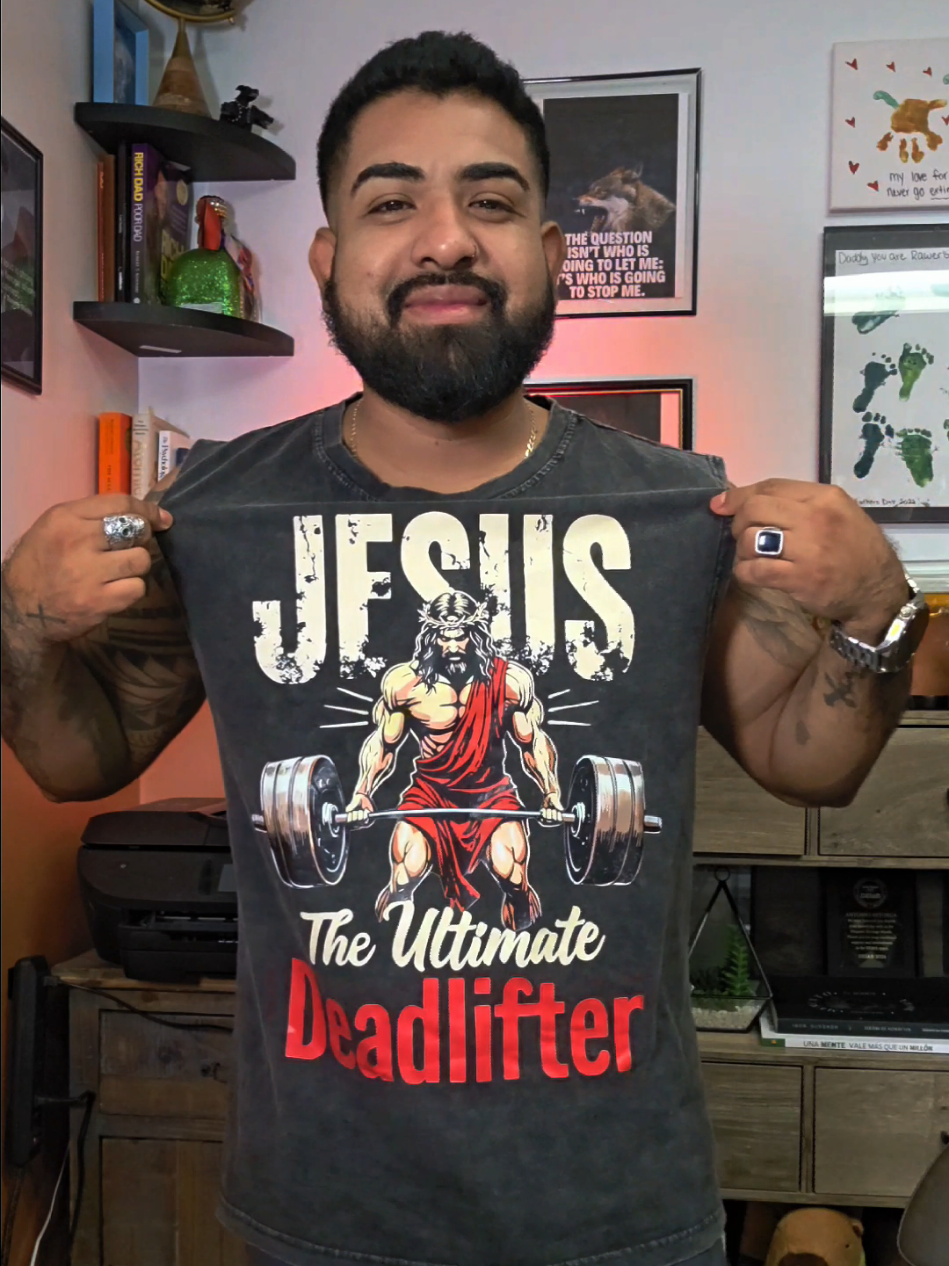 mentira que me encantó esta playera 😍  #jesus #deadliftmotivation #gymwear 