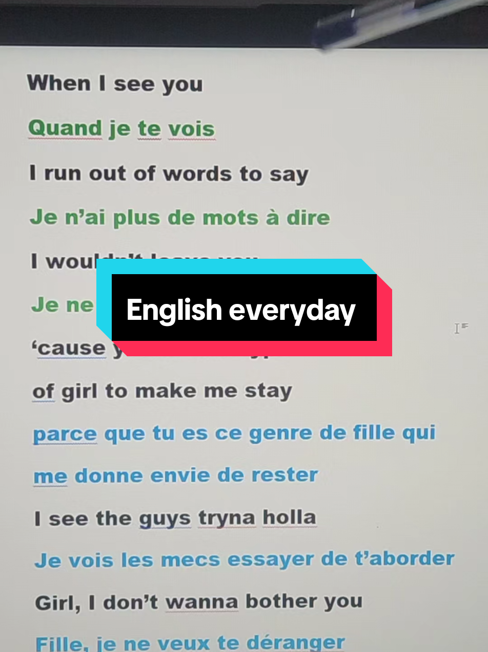 English everyday #bilingual #fyp #anglaisfacile 