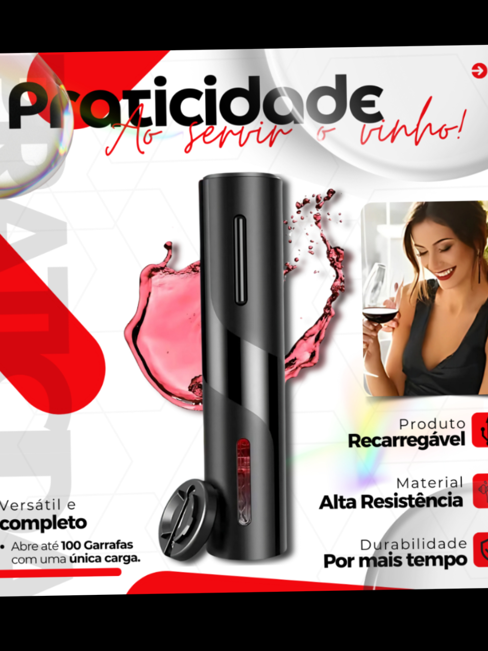 ANS-BFR-EGU abridor de garrafas de vinho elétrico com carregamento USB, acompanha diversos itens, Compre com o Julius.@Net Buy Store @Net Buy Store #abridor #abridordevinho #abridordevinhoeletrico #LIVEIncentiveProgram #LIVEStory 