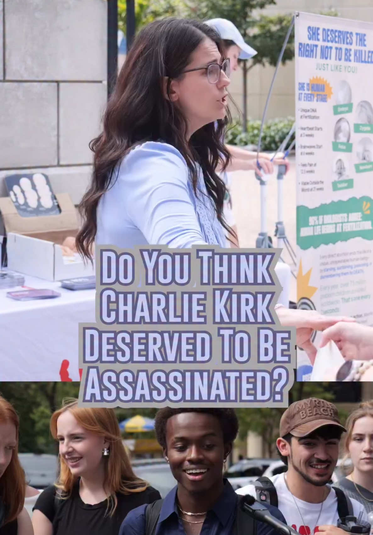Just when I thought it couldn’t get any worse… it did. On Monday, I traveled to George Washington University to continue Charlie Kirk’s legacy of speaking boldly on college campuses. The day before Charlie was killed, a survey revealed that 34% of American college students believe it’s acceptable to use violence to silence a campus speaker. Just three years ago, that number was only 20%. Is it any surprise? A culture that justifies killing babies in the womb will eventually cheer on violence against adults who dare to speak the truth. But I will not be silent. I will not stop showing up on campuses. I will not stop bringing the truth through conversations. I will continue speaking out on my National Campus Tour: Abortion is Oppression. #Charliekirk #prolife #catholic #christian #kristanhawkins 