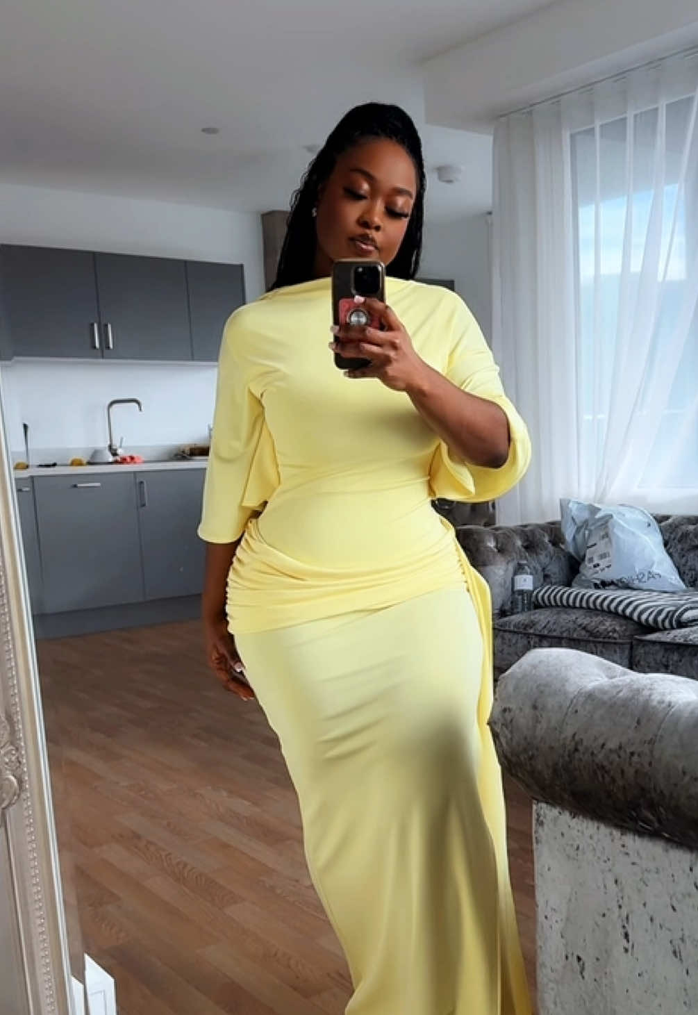The girlies put me on this dress 😍 💛💛 #butteryellowdress #zaraoutfit #yellowdress #fyp#weddingdress 