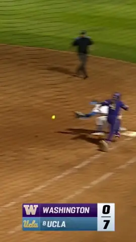 Washington vs UCLA Softball. Close play at first goes to video review. #washingtonsoftball #uclasoftball #ncaasoftballl #big10softball #softball 