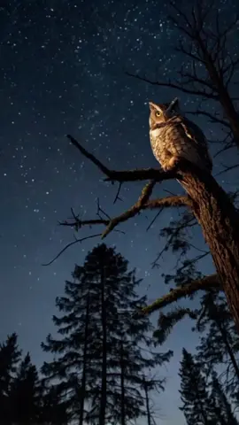 Starry night, gentle breeze, and an owl resting in silence. 🌌🦉 Nature’s calm, your deep sleep. 💤 Discover more sleep & relaxation essentials in bio. 💫🌿 #SleepBetter  #RelaxingNature  #NightOwlVibes  #CalmAndCozy  #NatureSounds 