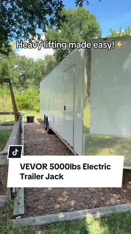 ⚡Heavy lifting made easy!⚡ VEVOR 5000lbs Electric Trailer Jack – smooth, powerful, and built for tough jobs. 🚛💪 #TrailerLife #VEVOR #TrailerJack #HeavyDuty #RVLiving     