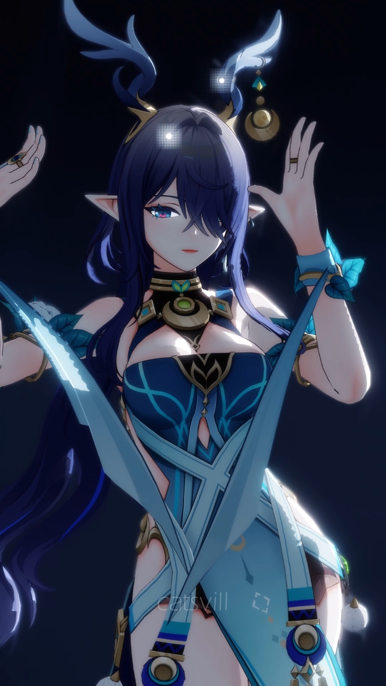 💙💙💙 tg: Catsvill's corner   Model by HoYoVerse Motion by MizukiC Stage: none Effects: raycast, PostRimLightToon, ikClut, KiraKira, Diffusion, AutoLuminous  Software: MMD, Vegas Pro 18  #mmd #GenshinImpact #genshin #genshinimpactmmd #lauma #laumagenshin #catsvill 
