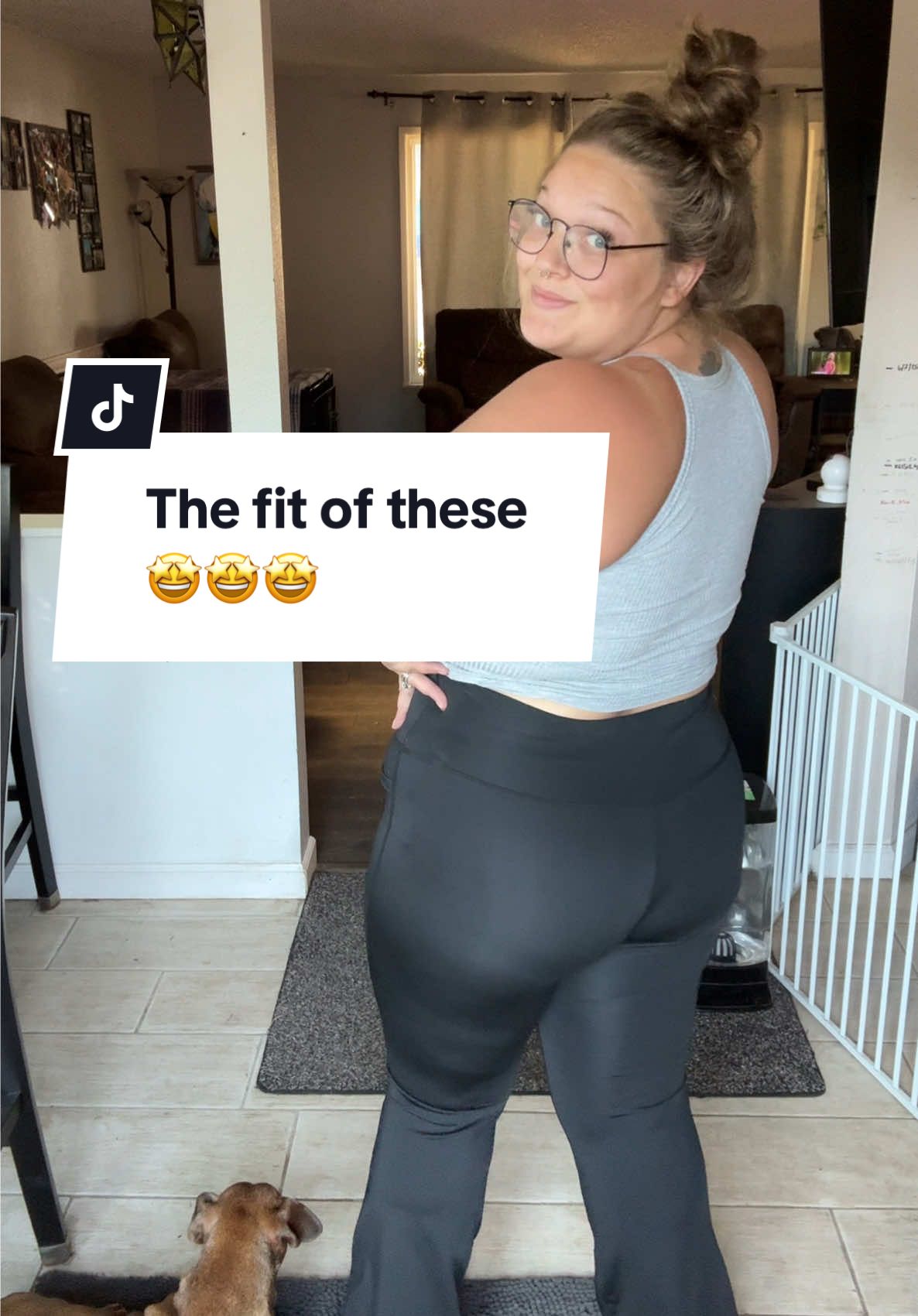 Ugh, I love these so much. I need a 3 pack all black #fyp #flarelegging #plussizefashion #OOTD #forher 