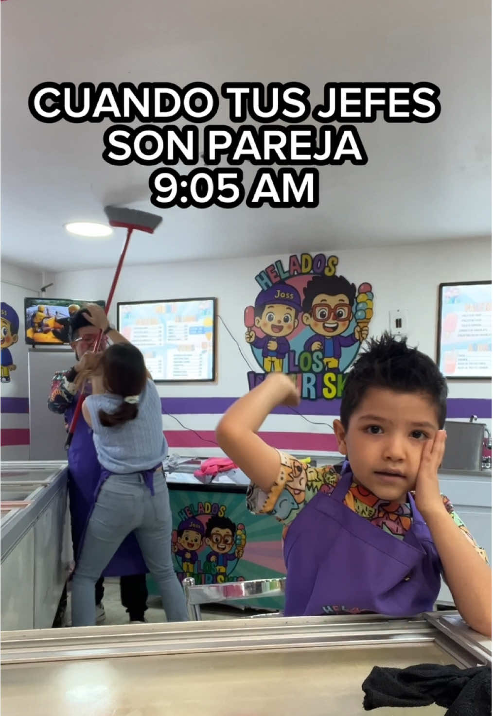 CUANDO TUS JEFES SON PAREJA / LOS DESTRAMPADOS @helados_los_wiwiriskis  🍦VISÍTANOS EN :  📍Calle Avena #13 col. Mexicaltzingo Frente al UNITEC sur Iztapalapa #losdestrampados #heladosloswiwiriskis 