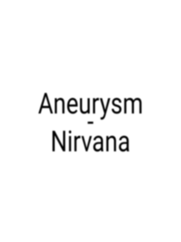 Aneurysm - Nirvana  . . . #aneurysm #nirvana #rock #grunge #music 