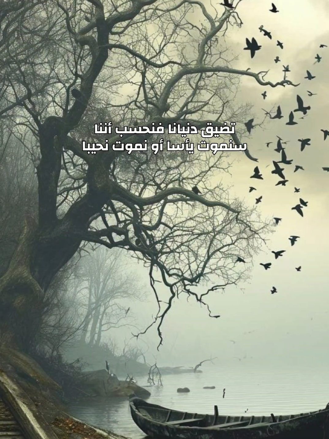 وتضيق دنيانا فنحسب أننا سنموت يأسا أو نموت نحيبا