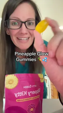 Sweet. Juicy. Confidence in 2 bites 🍍💋 #slipperykitty #tiktokmademebuyit #femininewellness #GlowUp #sweetconfidence