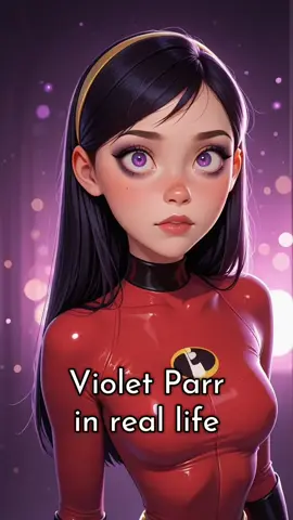 Violet Parr from the Incredibles in real life #aiart #pixar #incredibles #violetparr 
