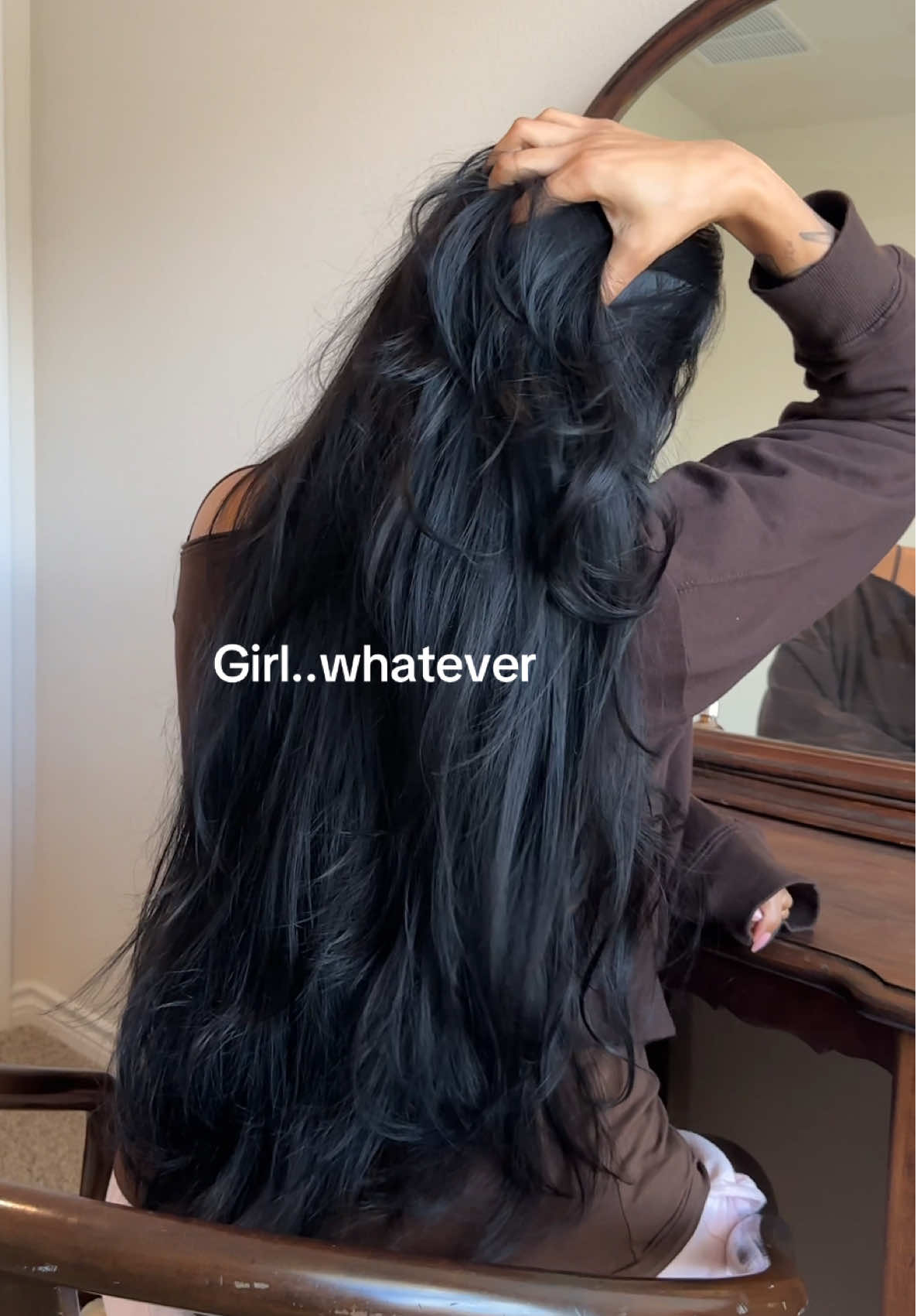 🤷🏽‍♀️ #hairtok#hairinspo#girlwhatever#unbothered#HairCareTips