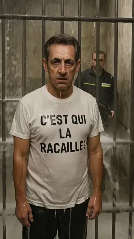 Nicolas Sarkozy prend sa douche en prison #sarkozy #prison #lol #racaille 