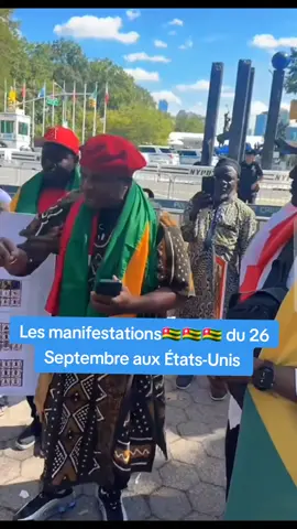 Les manifestations des togolais vivant aux États-Unis ce 26 Srptembre 2025