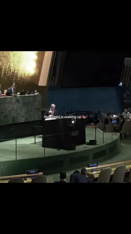 Massive walkout by the UN during Satanyahu Speech. This is what a pariah looks like. #fyp #freepalestine #politics #humanity