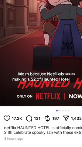 LETS GO!! WE FINALLY GETTING S2 OF HAUNTED HOTEL 🤩 (The date for it hasn’t been released yet)  #hauntedhotel #netflix #fypシ #hauntedhoteledit #s2 