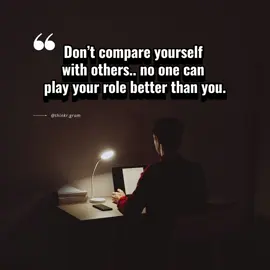 You weren’t made to compete. You were made to be complete. Your role is yours alone unrepeatable, undeniable, unforgettable. #thinkrgram #ownyourpath #nocomparison #authenticliving #selfworth 