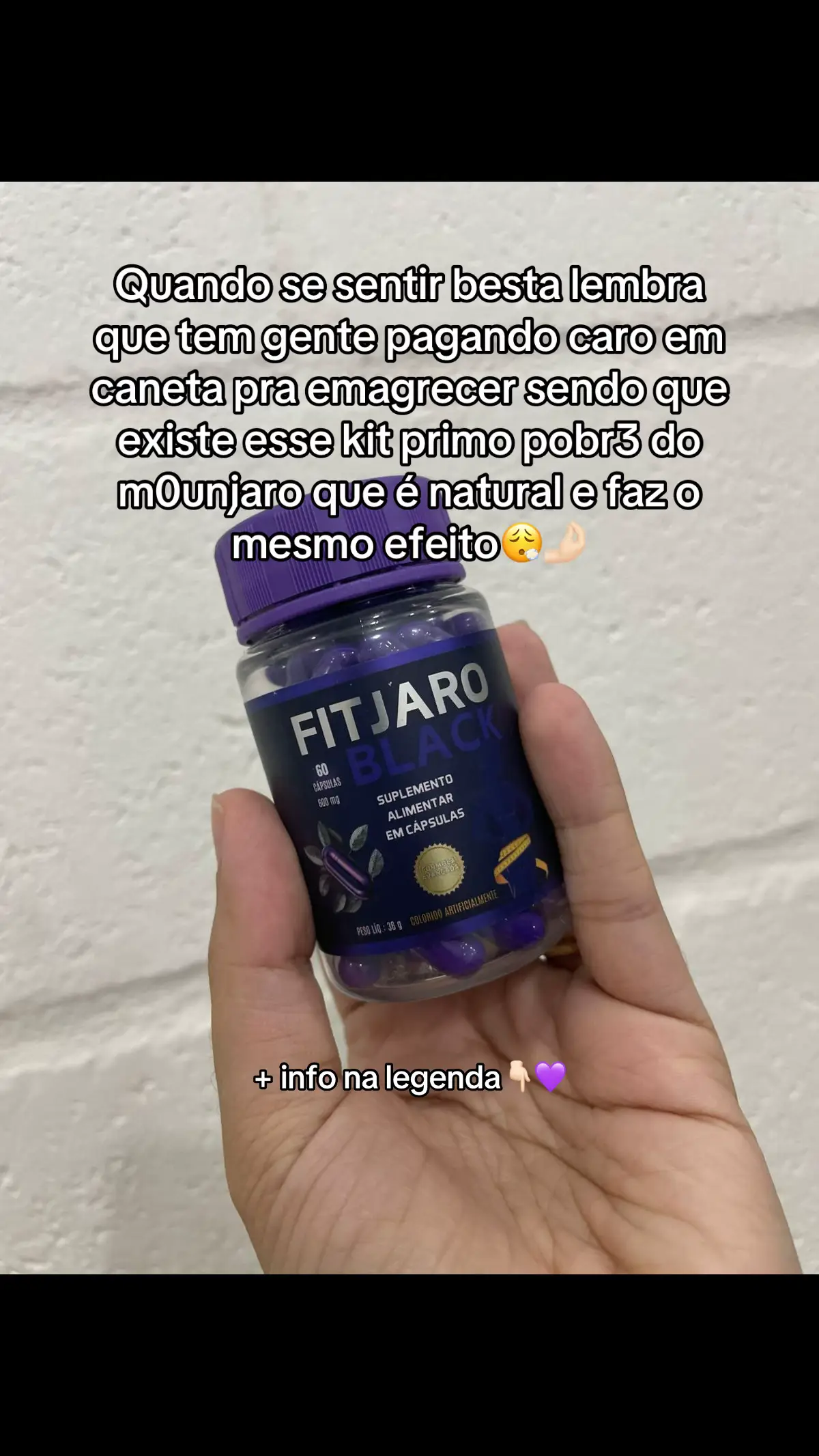 Informações do fitjaro: ✅Aprovado pela anvisa🎖️ ✅100% natural ✅Inibe a fome ✅Acelera o metabolismo ✅Controla a ansiedade ✅Tira a vontade de doce e besteira ✅Melhora o funcionamento intestinal + comprando comigo você ainda ganha uma consulta com nutricionista especializada! . #vicio #vontadededoce #shape #emagrecendo #viral
