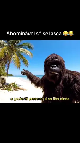 Sobrevivendo em uma ilha sinistra #gorilla #inteligenciaartificial #humor #ia #meme 