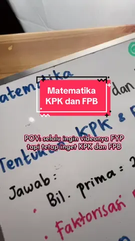 KPK dan FPB mudah banget kann? #matematika #kpk #fpb #guru #edukasi