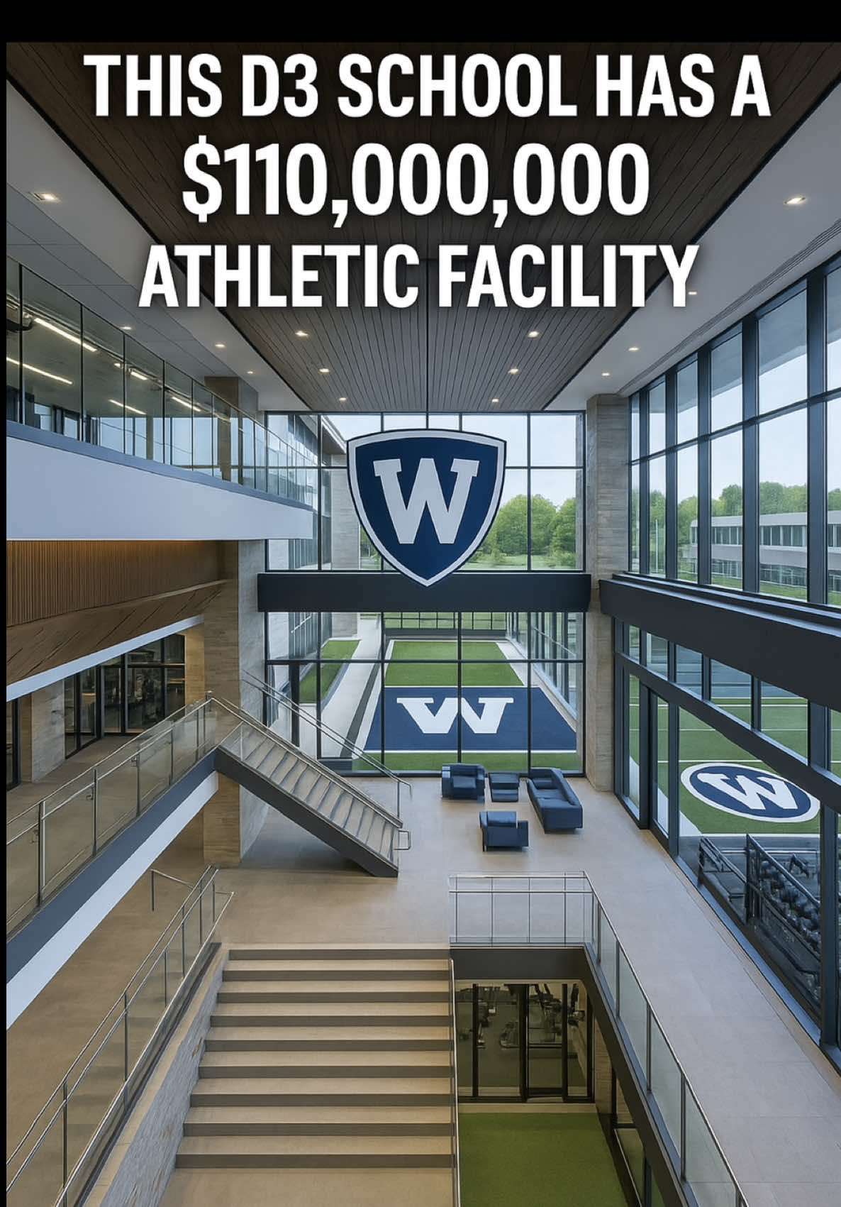 This D3 school has a $110,000,000 athletic facility 😳💰 #cfb #CollegeFootball #football 