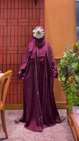 masya Allah... abaya cantik restok semua warna😍🫶🏻 #abaya#pashmina#abayalebaran 