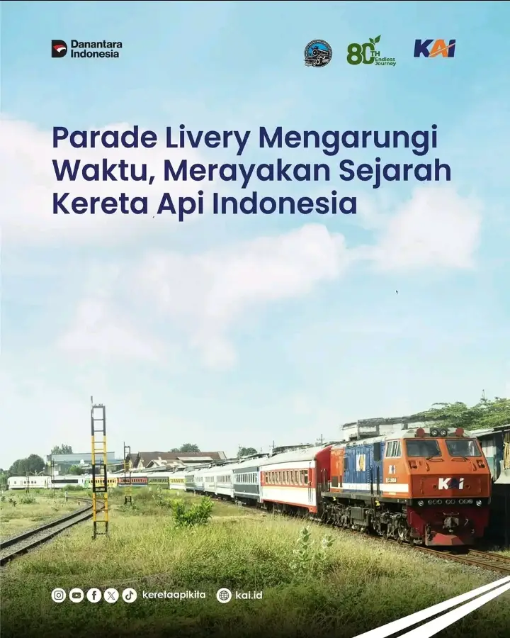 PARADE LIVERY MENGARUNGI WAKTU, MERAYAKAN SEJARAH KERETA API INDONESIA, NANTIKAN TANGGAL 28 SEPTEMBER, RELASI PARADE SGU-TL-MR #irps #railfansindonesia #paradeliverykereta #fyp #sejarahkeretaapi 