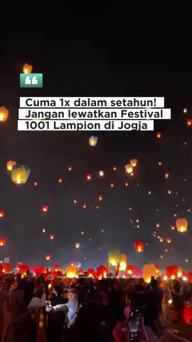 Jangan lewatkan keindahan langit malam Jogja di Festival 1001 Lampion 📆 25 Oktober 2025  📍Kawasan Pantai Parangtritis Jogja #Festival1001Lampion #FestivalLampionJogja #FestivalLampion2025 #FestivalLampionJogja2025 #wisatajogja 