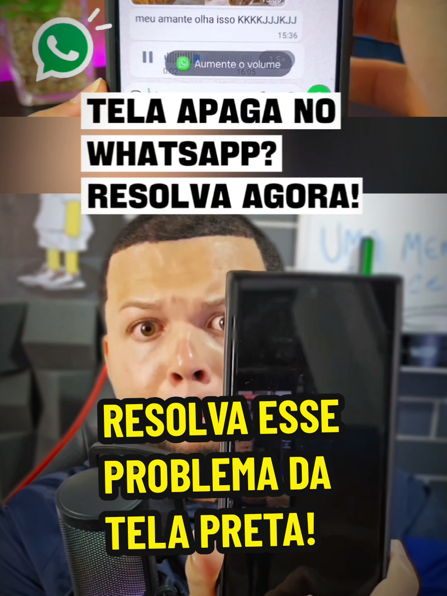 A tela do seu celular apaga quando você escuta um áudio no WhatsApp? #dicas #celular #whatsapp #audio #tecnologia 