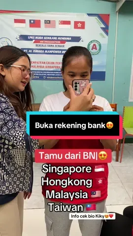 Kedatangan tamu dari BN| untuk buka rekening kamu, agar bisa nabung di luar negeri bestie😍❤️ info kerja LN Resmi? aman dan amanah? Cek bio aku guys 😍❤️ #pjtkiresmi#tkwsingapore#tkwtaiwan#tkw#fyp 
