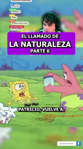 Patricio se volvió un psicópata jaja 🤪 #BobEsponja #ElLlamadoDeLaNaturaleza #Nickelodeon #VideosDeReaccion #HumorAnimado
