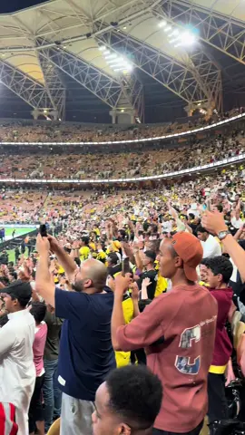 احتفال جمهر الاتحاد مع النصر😚#النصر #العالمي #الاتحاد #جمهور_الشمس 
