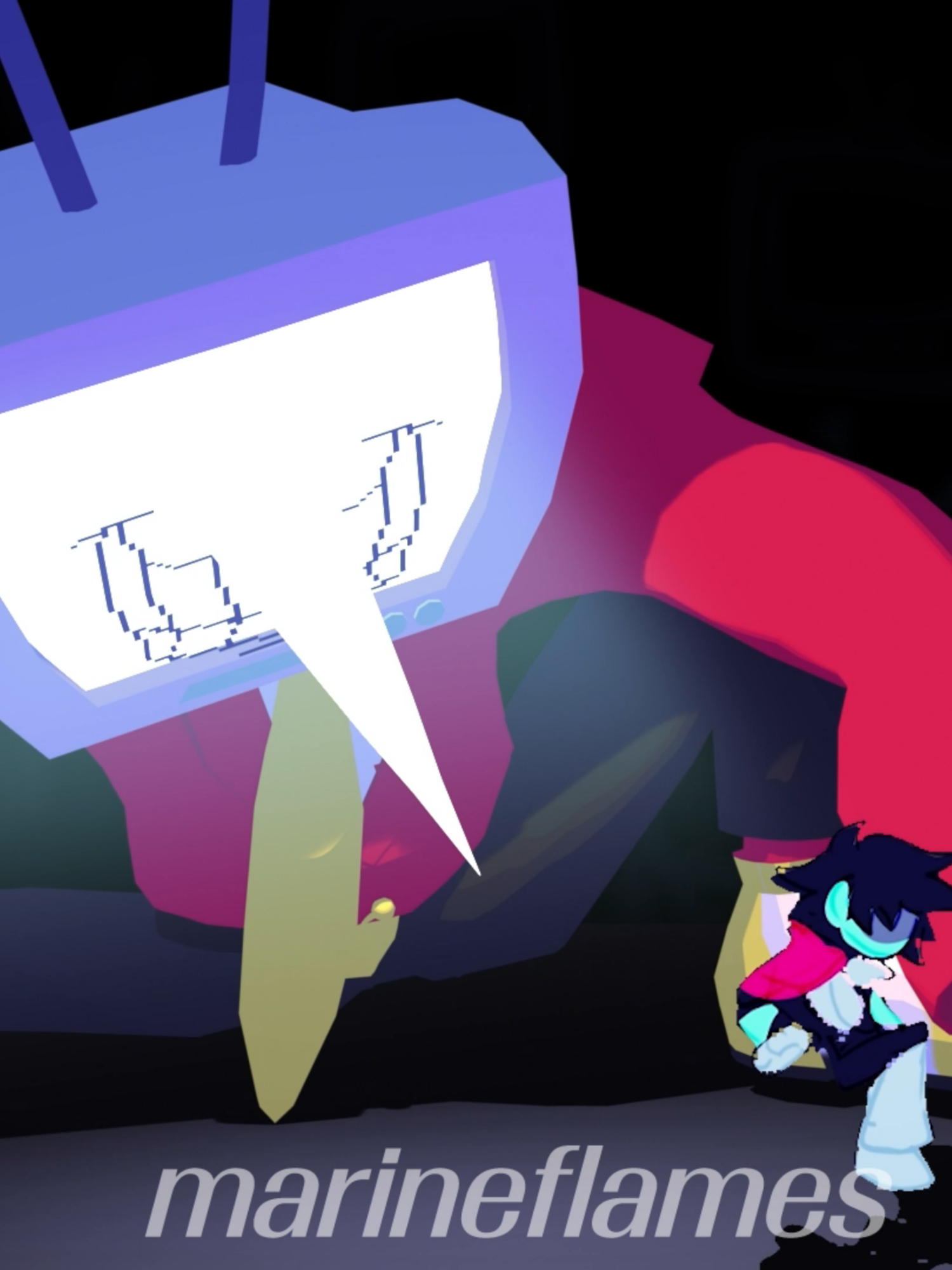 CABINET MAN Tenna Animation #deltarune #tenna #kris #susie #ralsei #spamton #deltarunespoilers #deltarunefanart