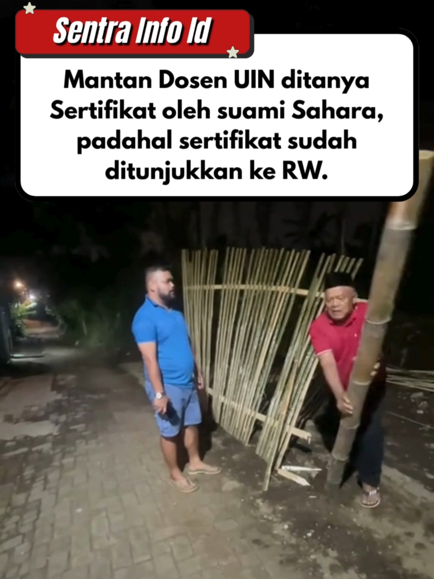 Perseteruan tetangga dengan Mantan Dosen UIN Malang masih berlanjut. Ketika Mantan Dosen UIN Malang, Yai Mim mencoba membongkar pagar yang ada di tanahnya malah ditanya Sertifikat tanah oleh suami tetangga. Sambil membentak suami tetangga tersebut terus mengejar Yai Mim untuk menunjukkan Sertifikat tanah tersebut. Ternyata sertifikat tanahnya sudah ditunjukkan ke RW sebagai bukti sah kepemilikan tanah oleh Yai Mim. #info #viral #dosenuin #malang #malang24jam
