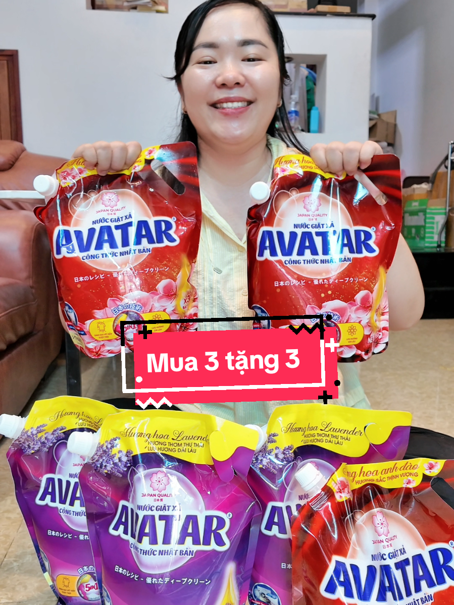 Mua 3 tặng 3 nước giặt xả Avatar quá rẻ#nuocgiatxa #giatxaavatar #dungdanda7 