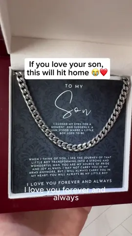 This is the perfect gift for your son 😭❤️#son #sons #myson #mom #dad 