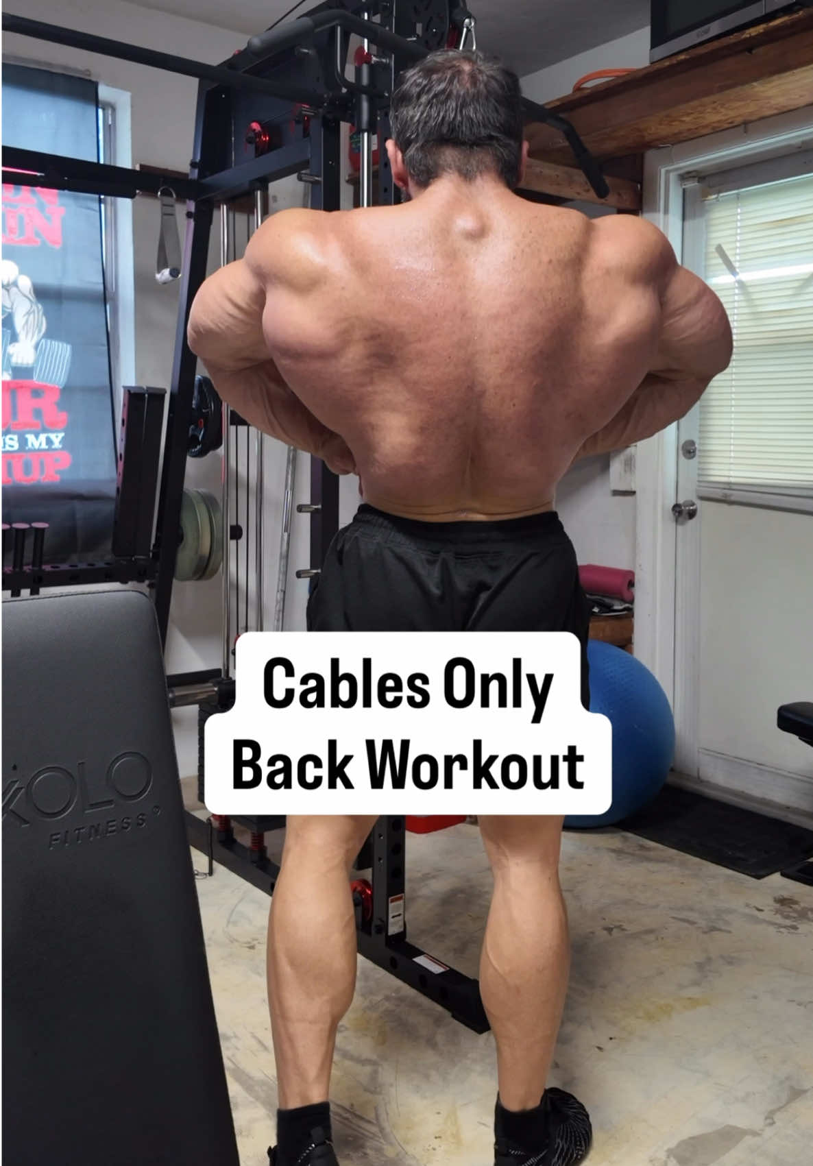 Big Back Pump Workout using Cables Only 💪🏼  #workout #bodybuilding #Fitness #gym #aesthetic @MikoloFitness 