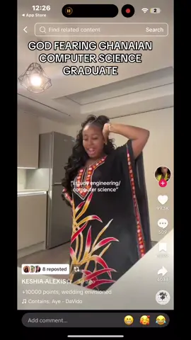 I just wanted to showcase my comp sci skills to the world. I got my degree in 3 years btw #computerscience #firstgengraduate #ghanatiktok🇬🇭 #nigeriantiktok #africanwomen 