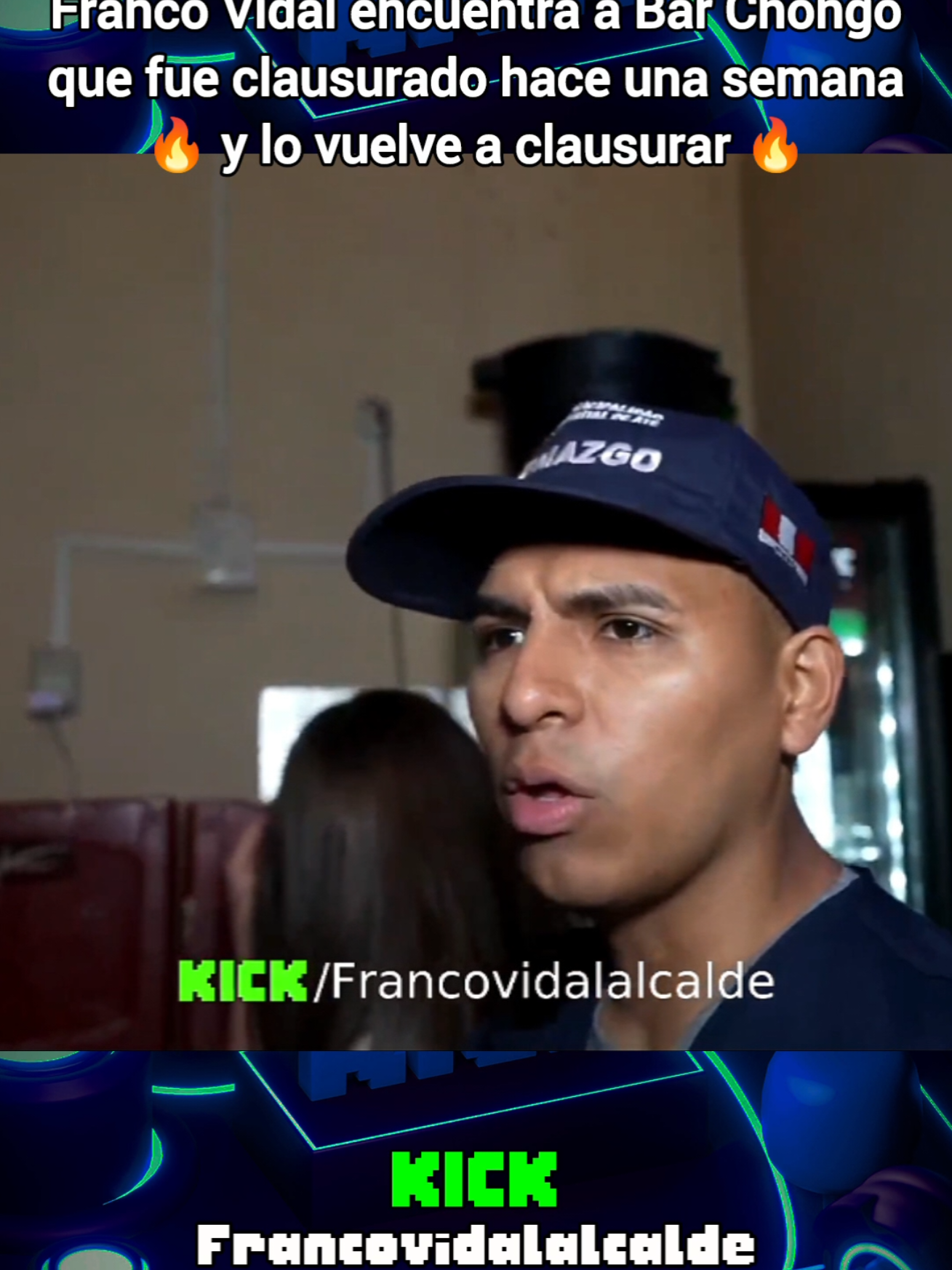 Franco Vidal encuentra a Bar Chongo que fue clausurado hace una semana y lo vuelve a clausurar 🔥🔥  #francovidal #francovidalalcalde #chongo #bar #atevitarte 