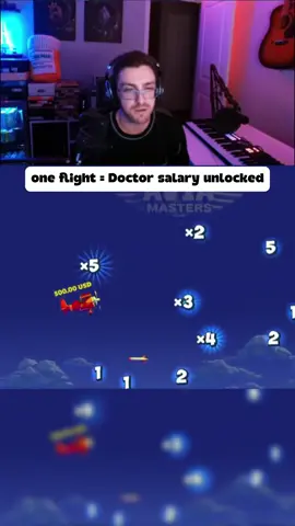 One flight = Doctor salary unlocked #aviamasters #plane #pilot 