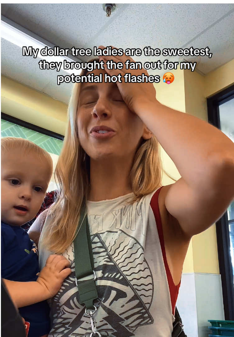 I love when people notice my @Tushbaby out in the wild and I can tell them how amazing it is 🤍#fyp #dollartree #tushbaby #hotflashes 
