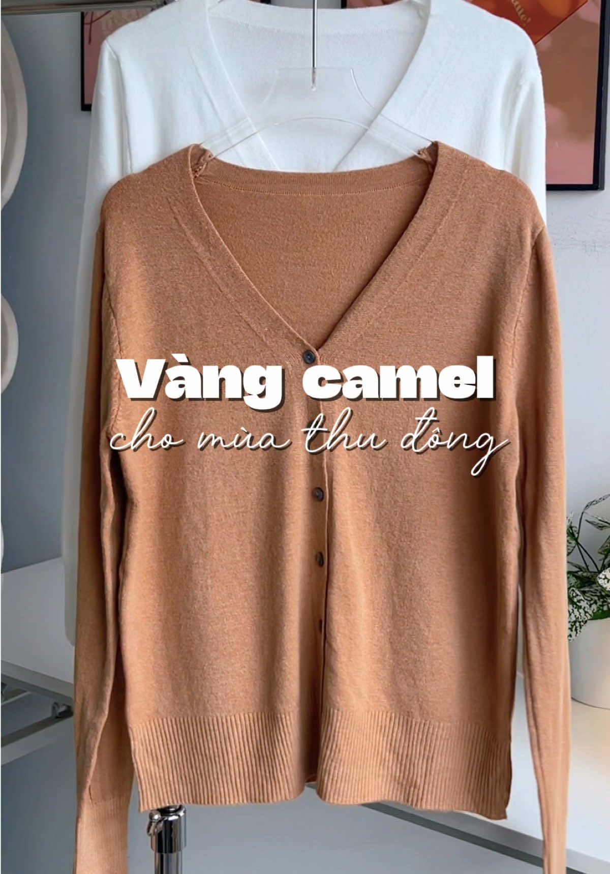 Vàng camel cho mùa thu đông này 🍂 #doxinhnhamelinfa #aolen #aolennu #cardigan #mongtoghi #lendetkim #macdepmoingay #thoitrang 
