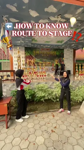 💡HOW TO KNOW ROUTE TO STAGE🧐 hai peeps❗️ bingung route ke stage? 🤔 jangan lupa tonton sampai akhir ya‼️ #paskibra #paskaraksa2025 #kotamadiun #pandawa #pembaris 