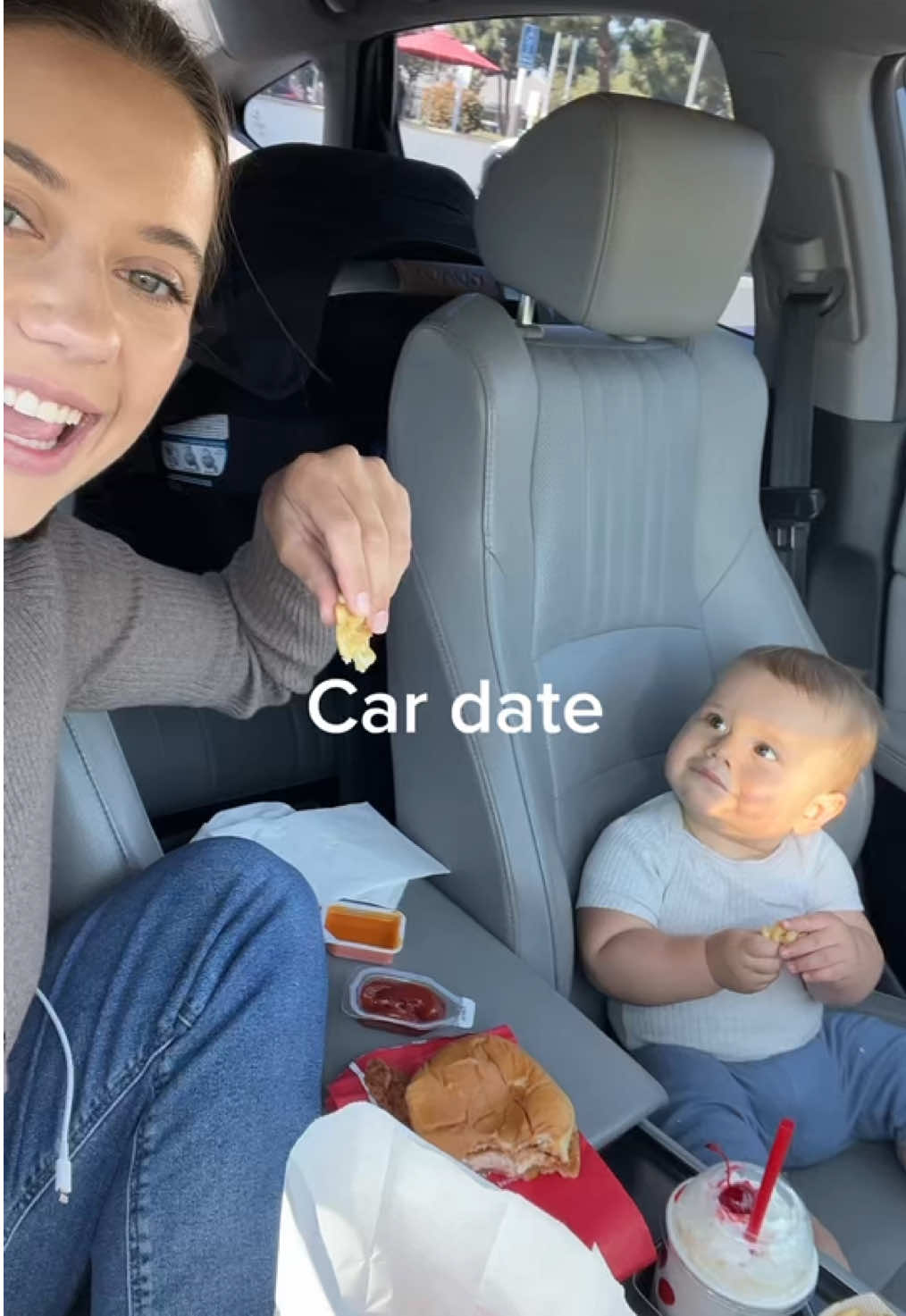 @Chick-fil-A date in the car with my big baby😋 #date #babiesoftiktok #MomsofTikTok #sahm #sahmlife 