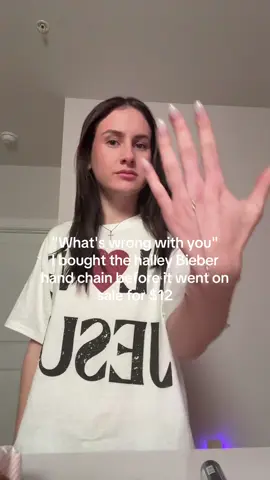 it's ok I love it #handchain #haileybieber  
