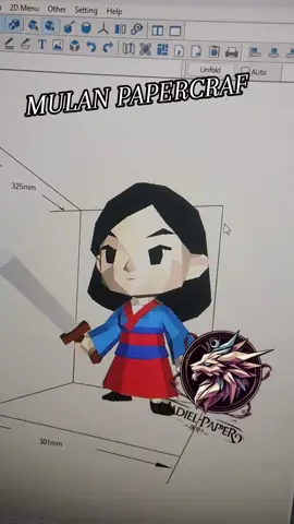MULAN CHIBI FIGURA PARA ARMADO EN PAPERCRAF MODELO ESTARA DISPONIBLE EN DINAMICA DE ARMADO PARA MIS FIELES SEGUIDORES #MULAN #PAPERCRAFTMULAN #MULANPLANTILLAS #papercraft 