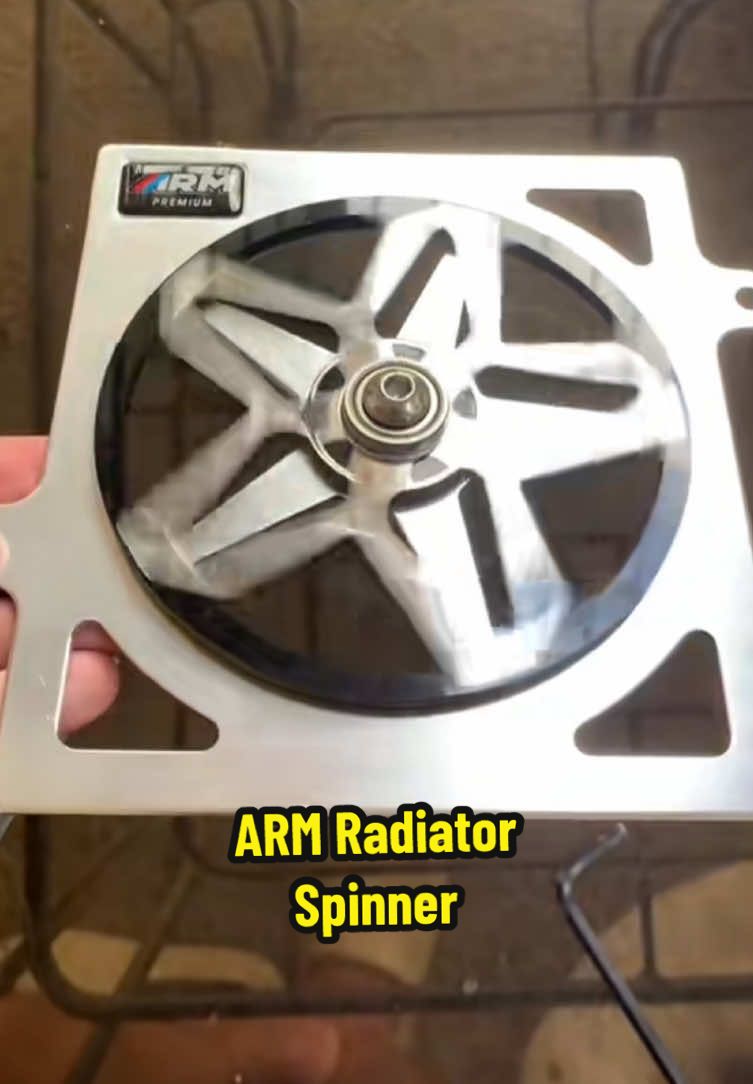 Plug and Play ARM radiator neck spinner! 🌀😵‍💫🔥 May kasama na spacer and bolts oc!  #radiatorspiner #armradiatorspinnercover #icph🇵🇭🇮🇩 #fyp #motoraccessories 
