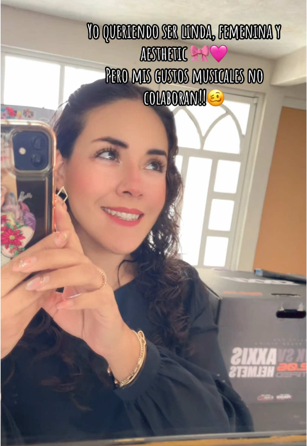 Mis gustos musicales no colaboran 🤭🎀🩷 #fblifestyletyle #Lifestyle #reelsvideo> #musicamexicana #chevere 